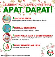 Celebrating a Safe Christmas using Apat dapat