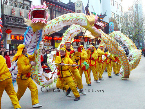 chinese new year, dragon dance