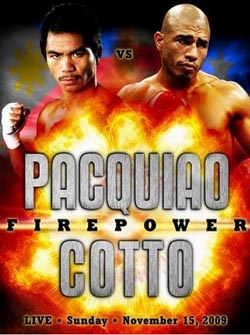 Watch Pacquiao vs Cotto at SM Cinemas ( Lipa, Batangas) November 15, Firepower P400 Ticket Prize