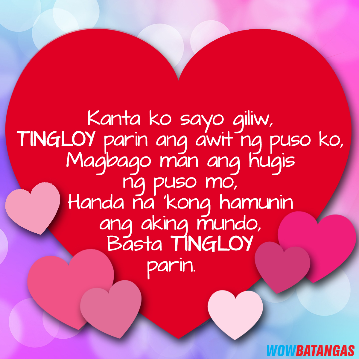 Batangenyo Valentine's Hugot/Chessy Lines Ang